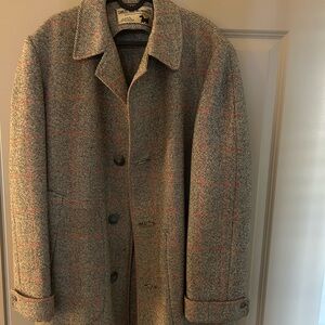 Warm Men's Gray and Brown Coat